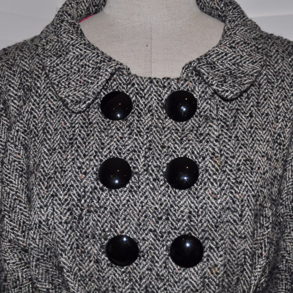 Nordstrom CLASSIQUES ENTIER Herringbone Tweed Coat - Picture 3 of 8